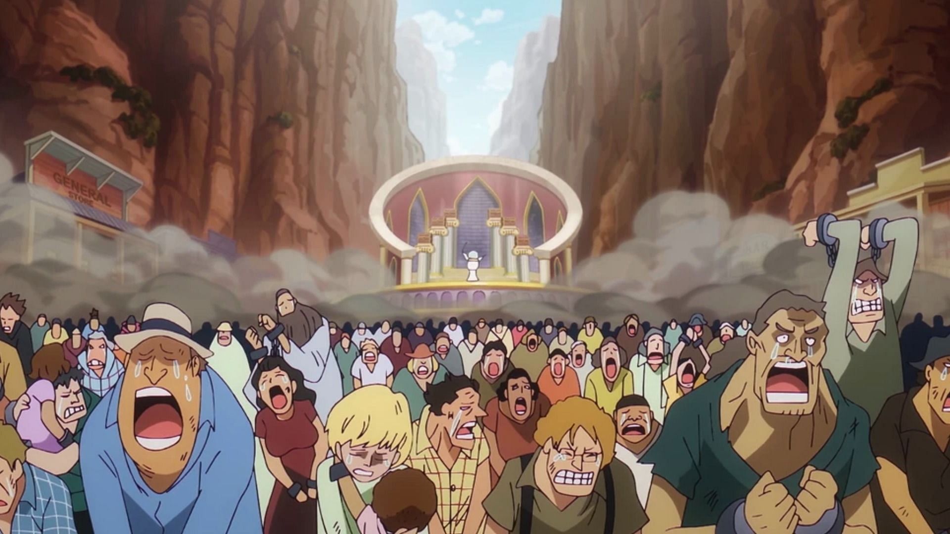 People murdered for fun by the Celestial Dragons in One Piece (Image via Toei Animation)